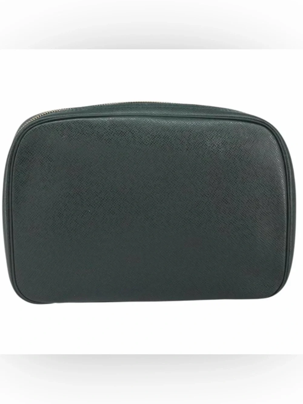 LOUIS VUITTON Men’s Dock Kit Taiga Trousse Toilette GM Clutch Bag Black